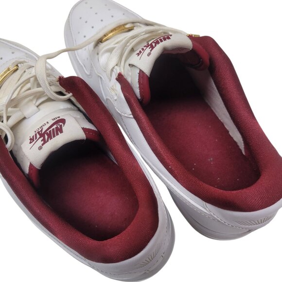 Nike Air Force 1 07 SE Shoes White Red Gold DV7584-100 Sneakers Women’s Size 8.5 - Picture 9 of 12